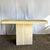 Italian Italian Polished Bullnose Travertine Square Top Side Table For Sale - Image 3 of 11
