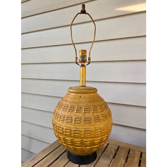 1960s 1960s Bob Kinzie for Affiliated Craftsmen Stoneware Pottery Table Lamp For Sale - Image 5 of 18