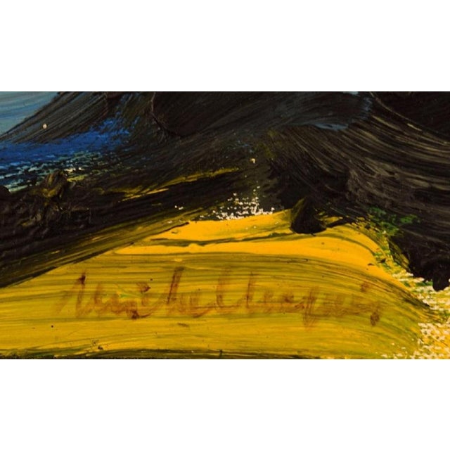 1980s Michel Chapuis, Landscape, 1988, Oil on Canvas For Sale - Image 5 of 8