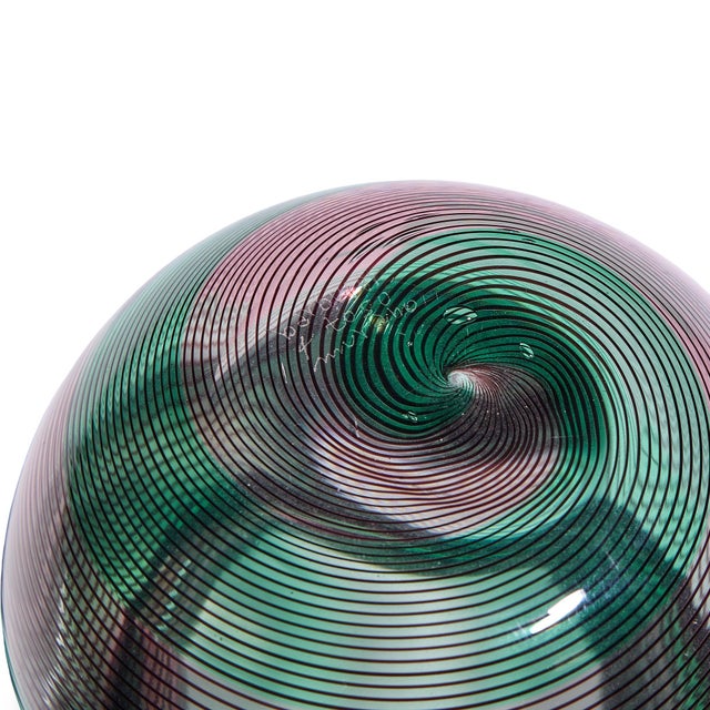 Ercole Barovier Toso Mid Century Murano Italian Art Glass Vase For Sale In Chicago - Image 6 of 6