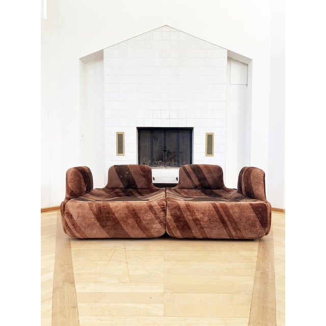 Vintage Italian Two-Seater Sofa by Alberto Rosselli for Saporiti, 1970s For Sale - Image 9 of 15