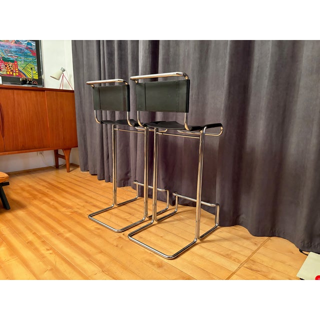 Bar Chairs from Linea Veam, Italy, 1980s, Set of 2 For Sale - Image 17 of 18