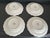 Early 21st Century Princess House decorative plate set. Part of the “Vintage Garden” collection. Sage green and white with...