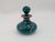 Art Nouveau Mid 20th Century Art Nouveau Sterling Over Green Glass Bottle With Stopper For Sale - Image 3 of 9