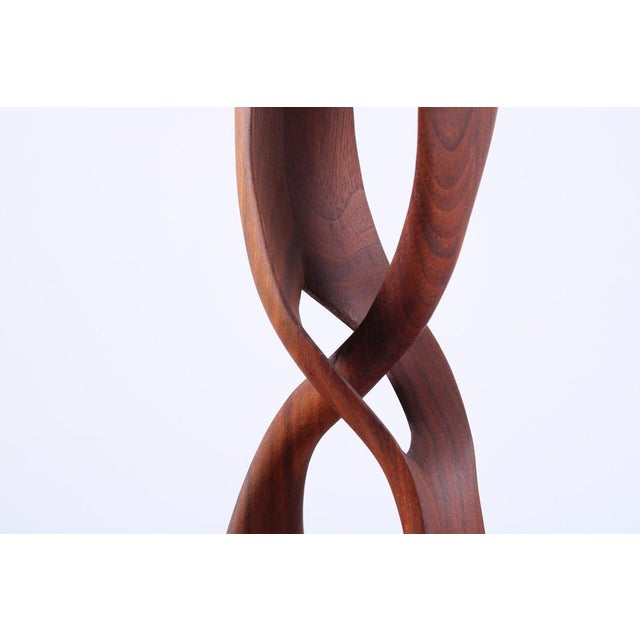 Brown Abstract Biomorphic Sculpture in Teak, 1970s For Sale - Image 8 of 18