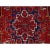 1960 10'x12'8" Fire Brick Red With Asphalt Black Border Vintage Heriz Oriental Rug For Sale - Image 12 of 12