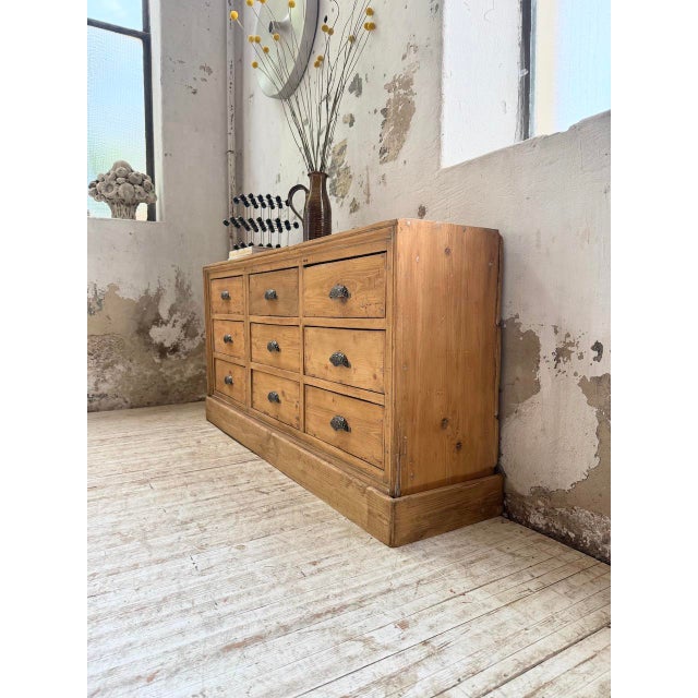 Pine Craft Cabinet with Drawers, 1950s For Sale - Image 14 of 18