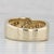 2010s 0.85ctw Diamond Men's Wedding Band 14k Yellow Gold Size 9.5 Ring For Sale - Image 5 of 8