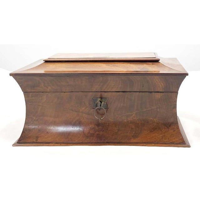 Early 19th Century Mahogany Tea Caddy For Sale - Image 5 of 10