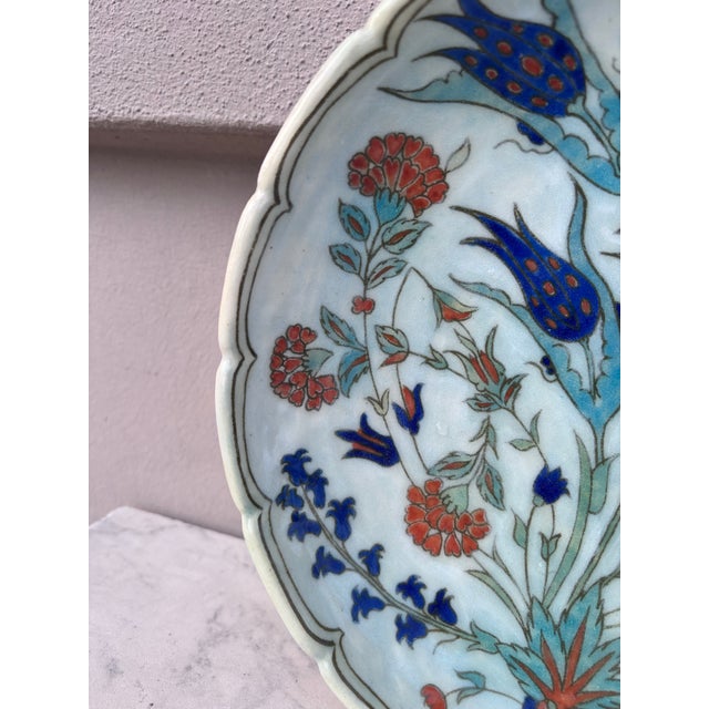 Art Deco Art Deco French Iznik Platter Bowl Edmond Lachenal For Sale - Image 3 of 6