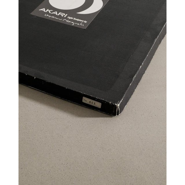 Early Mid-Century Isamu Noguchi 45x Akari Ceiling Lamp Pendant by Ozeki & Co, Japan, 1970s For Sale - Image 9 of 10