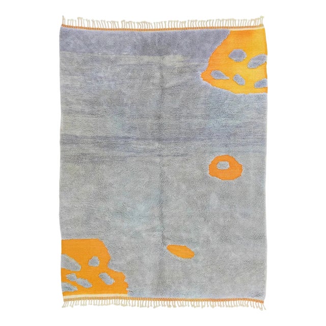 Hand-Knotted Wool Rug by Azele Studio For Sale