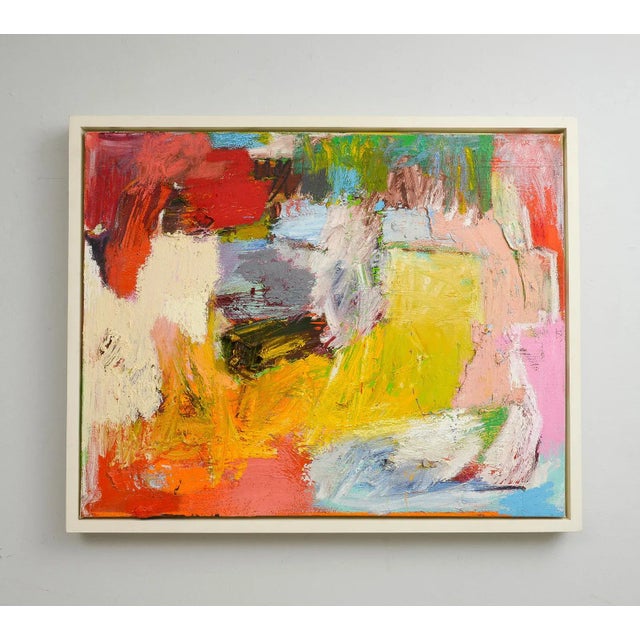 Ruby Red Michael Hedges "Farmhouse Revisited" Oil on Canvas For Sale - Image 8 of 8