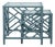 Chippendale Nesting Tables - Regatta Blue For Sale