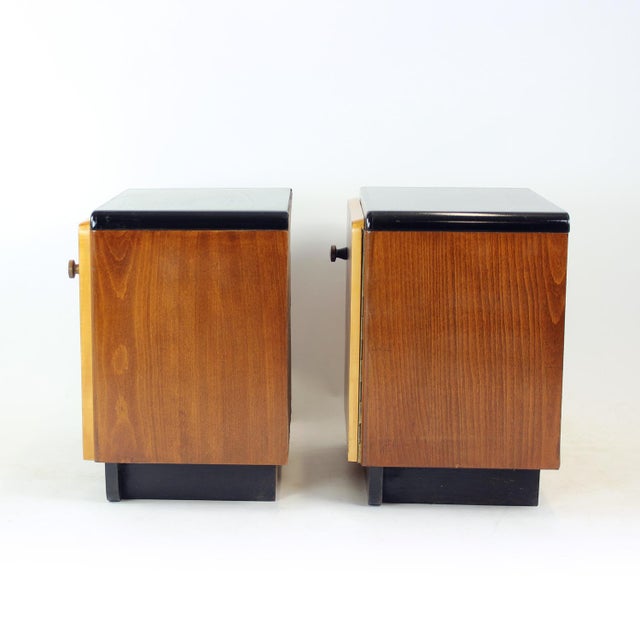 Czechoslovak Bedside Tables from Up Závody, 1930s, Set of 2 For Sale - Image 9 of 15