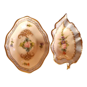 Pair of Limoges France Trinket Holders