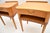 Brown Vintage Swedish Elm Bedside Tables, 1950s, Set of 2 For Sale - Image 8 of 11
