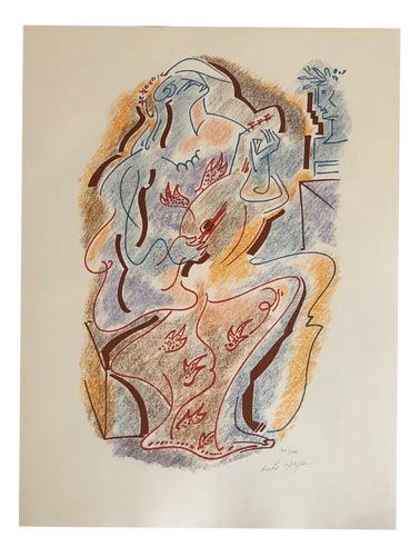 André Masson, Sonnets by Louise Labé, 1972, Lithograph