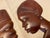 Late 20th Century Carved Hardwood African Man Woman Wall Art For Sale - Image 5 of 6