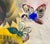 Folk Art Mason Rader, Outsider Art Abstract Surrealist Spray Paint Mixed Media Painting Mason Rader, 1994 For Sale - Image 3 of 6