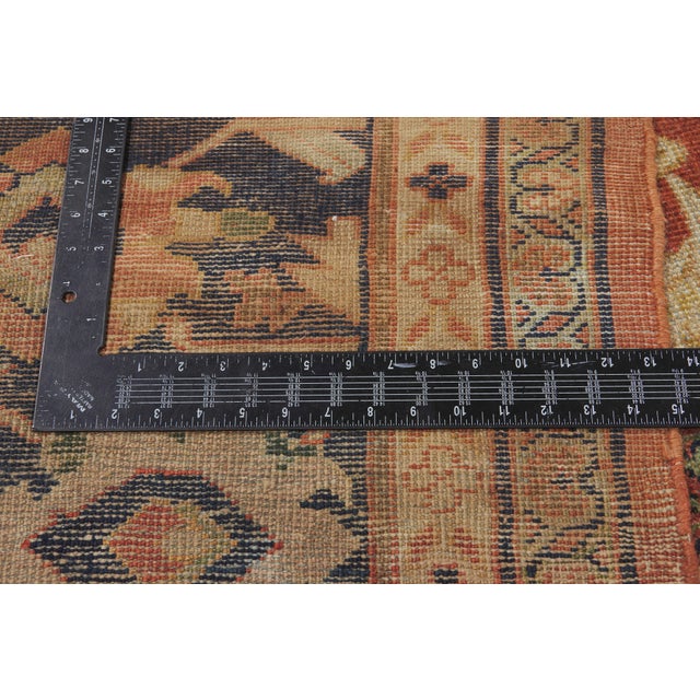 Textile Late 19th Century Persian Sultanabad Rug, 11'05 X 20'00 For Sale - Image 7 of 10