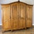 Vintage French Louis XVI Style Carved Oak 4-Door Armoire For Sale - Image 9 of 12
