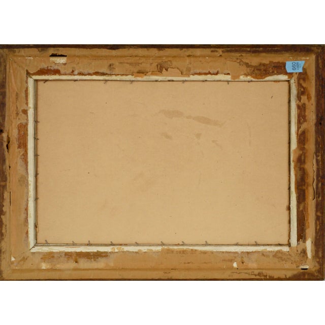 Wood Early 20th Century Autumn Landscape Watercolor Painting by E. Camren, Framed For Sale - Image 7 of 8