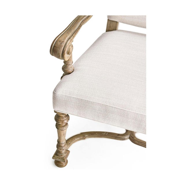 Early English Upholstered Armchair For Sale - Image 4 of 11