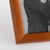 Animal Skin Modernist Spice Brown Calf Leather Picture Frame For Sale - Image 7 of 9