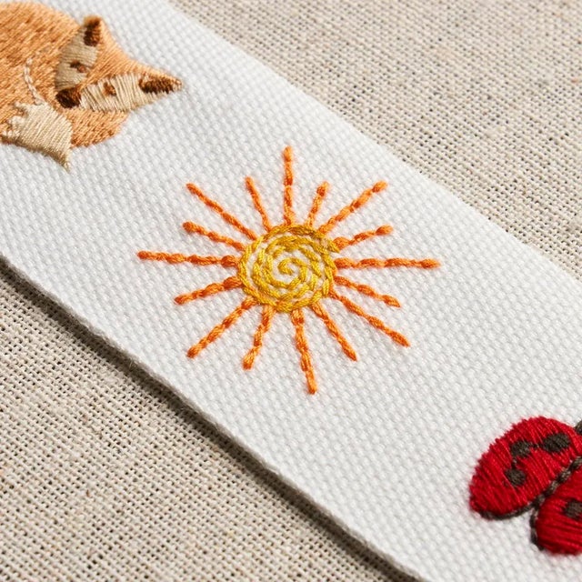 Schumacher Schumacher Tiny Things Embroidered Tape, Multi on Ivory For Sale - Image 4 of 6