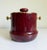 Aldo Tura Oxblood Lacquered Goat Skin Ice Bucket, Italy, 1960s For Sale - Image 11 of 16