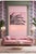 Wood Blush Pink Palm Frond Triptych – Tall Modern Coastal Wall Art For Sale - Image 7 of 11