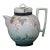 Mid 19th Century Satsuma Teapot Hand-Painted Vines & Blossoms Square Handle Japanese Meiji Period Signed For Sale