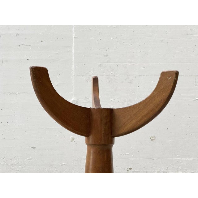 Height-Adjustable Piano Stool in Beech, 1920s For Sale - Image 12 of 18