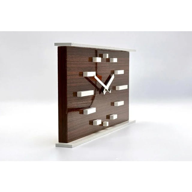Mid-Century German Clock from Glashütte, 1970s For Sale - Image 3 of 13
