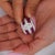 Metal Gia 4.43 Carat Oval G/I1 Diamond & Cabochon Ruby Platinum Vintage Ring, Size 8 For Sale - Image 7 of 10