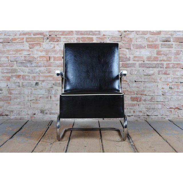 Bauhaus Armchair in Chrome by W. Gispen for Mücke-Melder, Czech, 1930s For Sale - Image 15 of 18