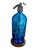 Cerulean 1920s French Blue Soda Bottle Lamp For Sale - Image 8 of 8