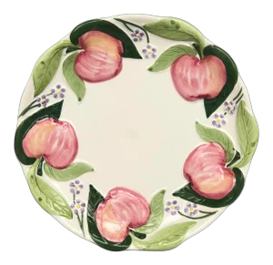 Vintage Decorative Majolica Pottery Plate