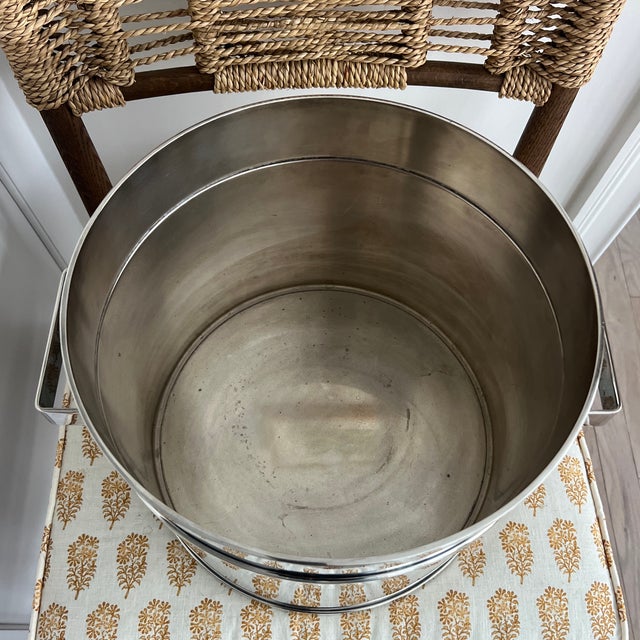 St. James St. James Modernist Silver Plate Champagne Wine Cooler For Sale - Image 4 of 7