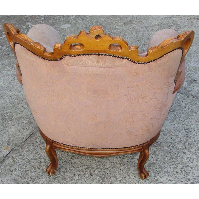 Mid-Century Modern Vintage French Armchair in Fabric and Wood, 1960s For Sale - Image 3 of 13