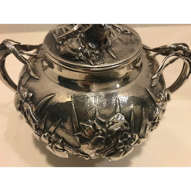 1900 - 1909 Arthur & Bond Japanese (Yokohama) Sterling Silver Sugar Bowl 1900 For Sale - Image 5 of 10