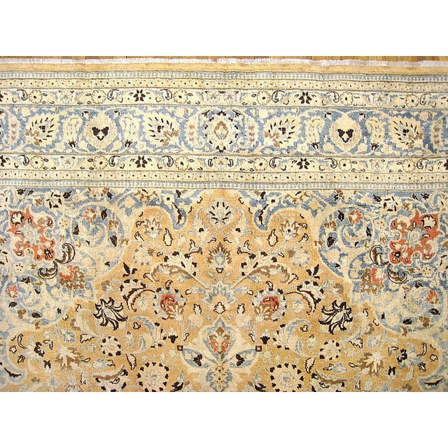 1920s Vintage Persian Meshed Oriental Rug, in Room size, w/ Floral Elements For Sale - Image 5 of 5