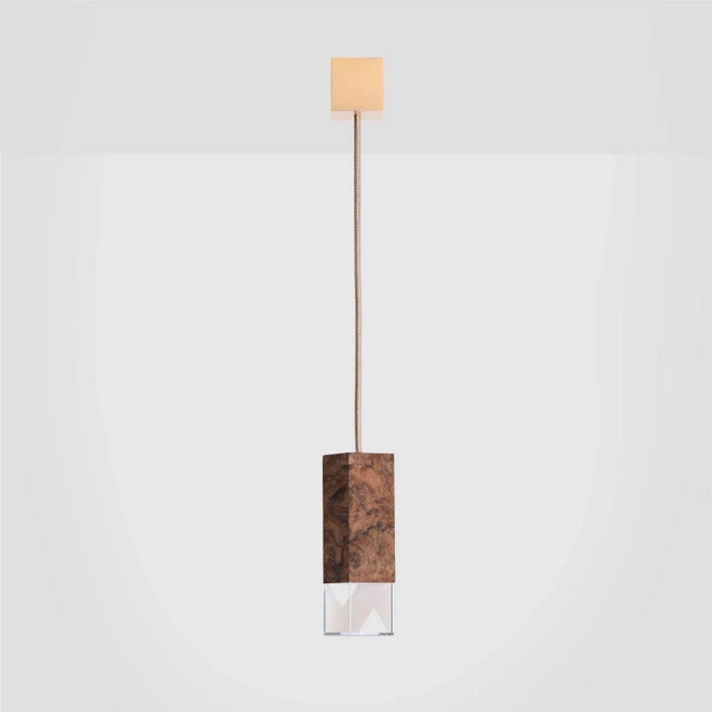 Contemporary Lamp One Wood 02 Ceiling Lamp by Formaminima For Sale - Image 3 of 8