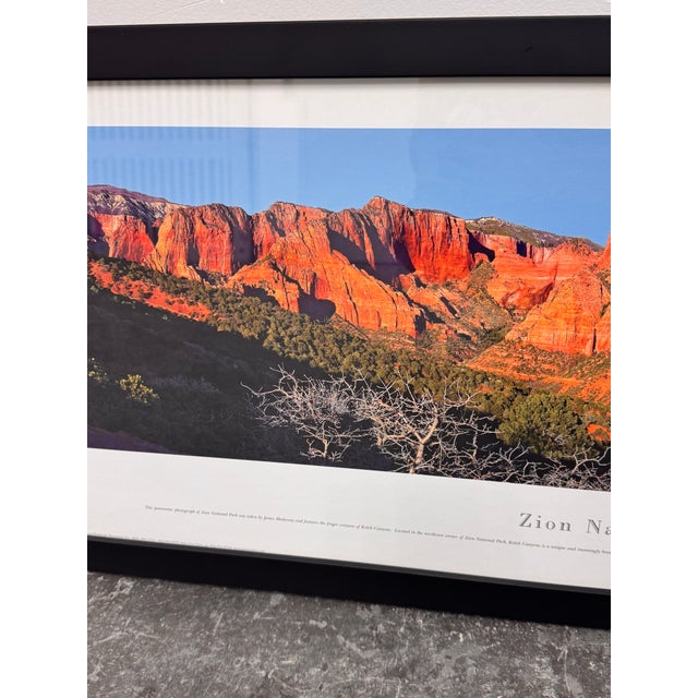 Kolob Canyons Zion National Park Panoramic Print, Framed For Sale - Image 11 of 12