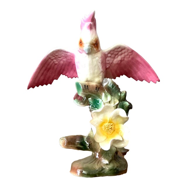 Vintage Regency Glazed Ceramic Bird For Sale