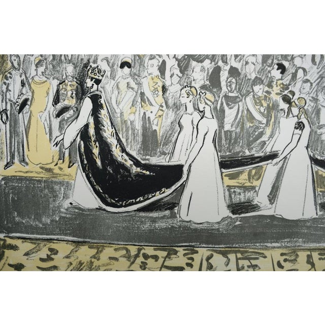 Modern Yves Brayer, Le cortège de l'Impératrice, Lithograph For Sale - Image 3 of 8