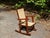 Vintage Mid Century Child Size Small Cane Rocking Chair Rocker For Sale - Image 4 of 14