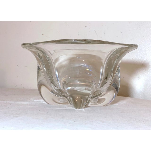 Up for sale is a high quality vintage hand blown Italian art glass centerpiece bowl. It's blown out of extremely thick...