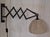 Vintage Extendable and Adjustable Wall Lamp with Black Beechwood Frame and Beige Wool Shade, 1970s For Sale - Image 4 of 7
